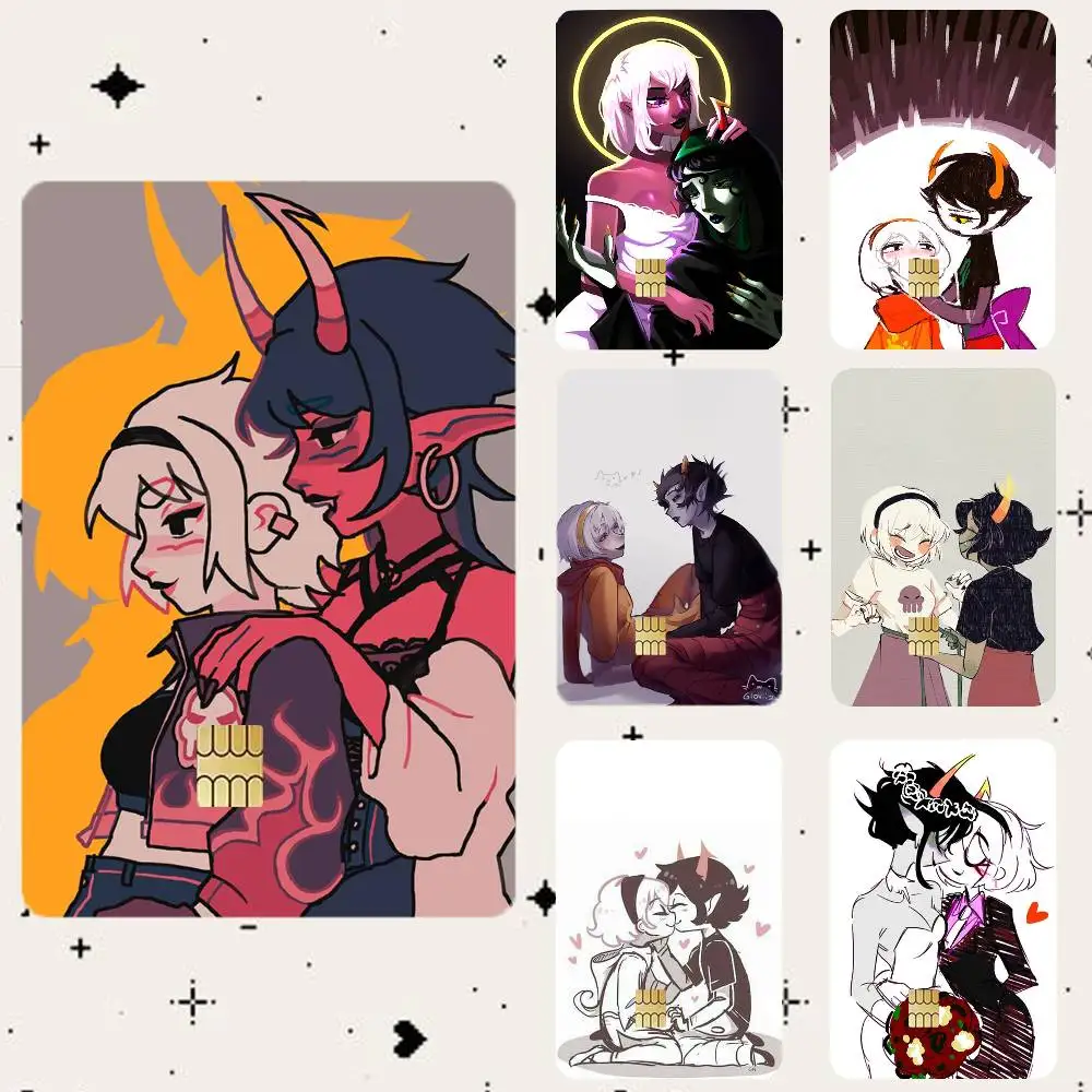 

H-Homestuck R-Rosemary HD Waterproof Card Skins Protective Stickers for Credit Bank Game Cards