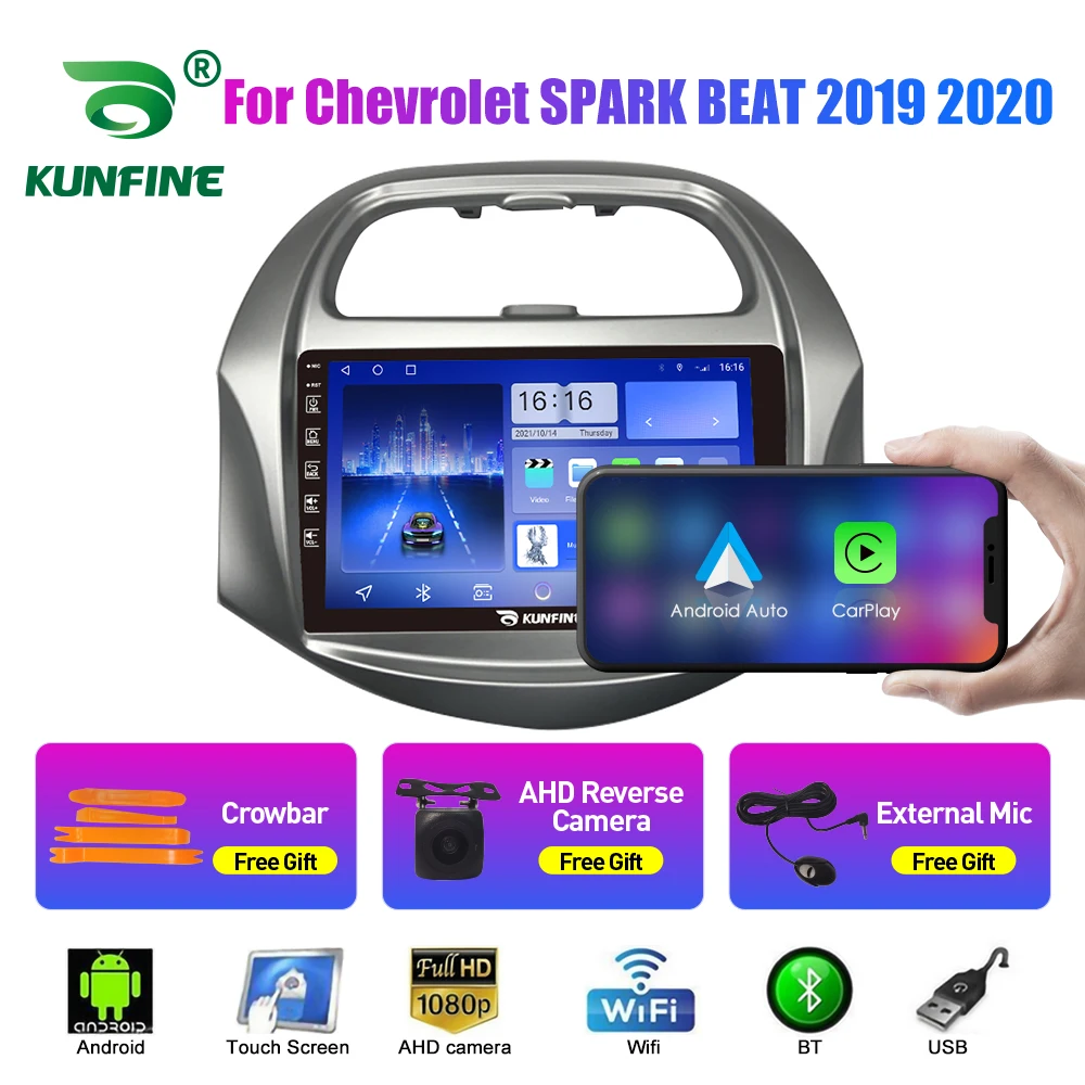 2Din Android Car Radio For  Chevrolet SPARK BEAT 2018-2019  Car Stereo GPS Navigation Video Player Carplay Android Auto BT WIFI