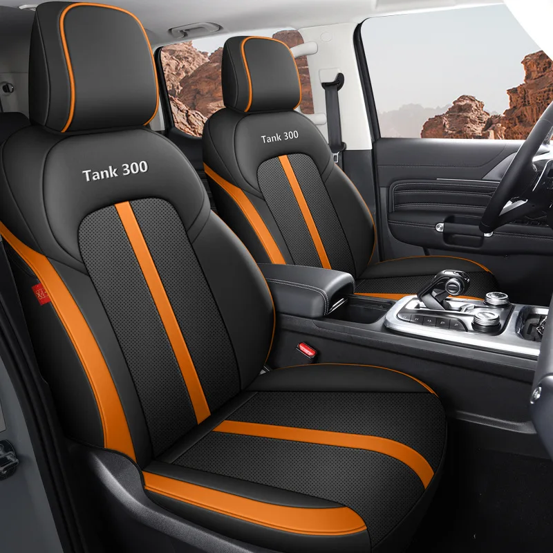 

Новые чехлы на автомобильные сиденья на заказ, 5 мест для Tank 300 2021 2022 2023 2024, полный комплект, защитный чехол, аксессуары