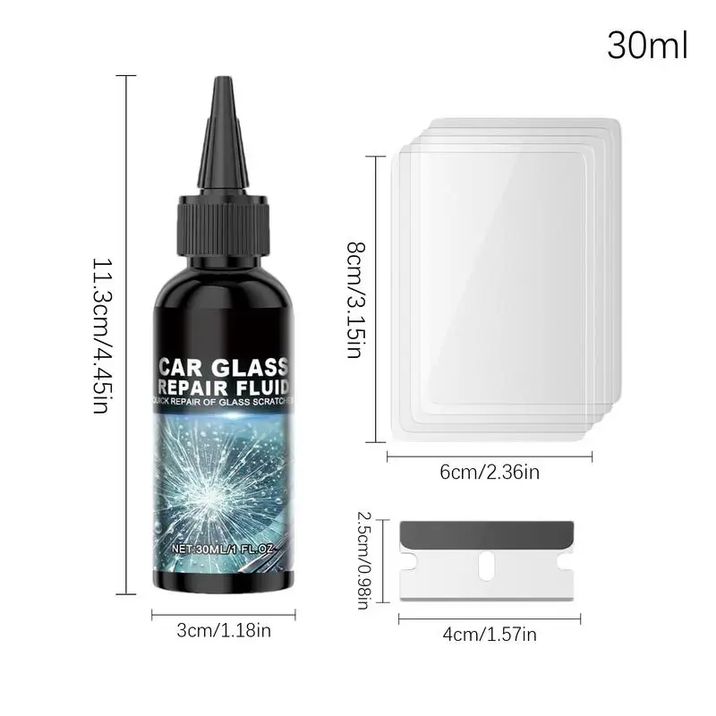 Car Windshield Repair Scratch Remover Resin Windscreen Scratch Restoration Protective Sticker Glass Cleaner Care Trace Wash