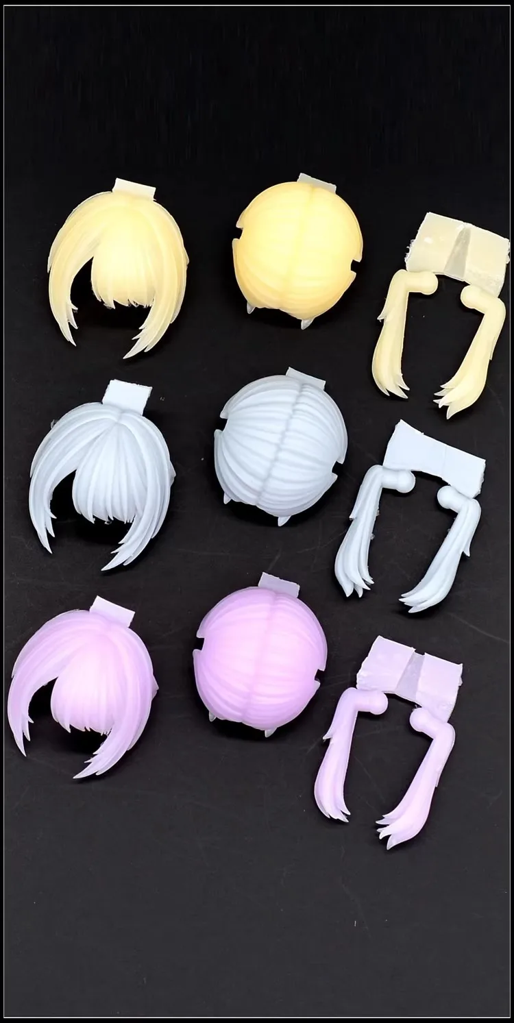 

Snail SH STUDIO 1/12 Mecha Girl Goddess Device Three Color Hair Style Q Group Resin GK Modified Parts Model In Stock