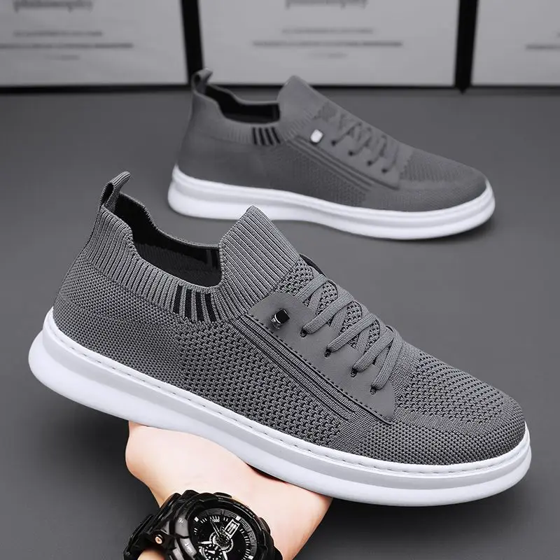 2024 Newest Breathe Sneakers Men Summer Comfort Trainers Shoes School Boys Mesh Knit Sport Shoes zapatillas de hombre