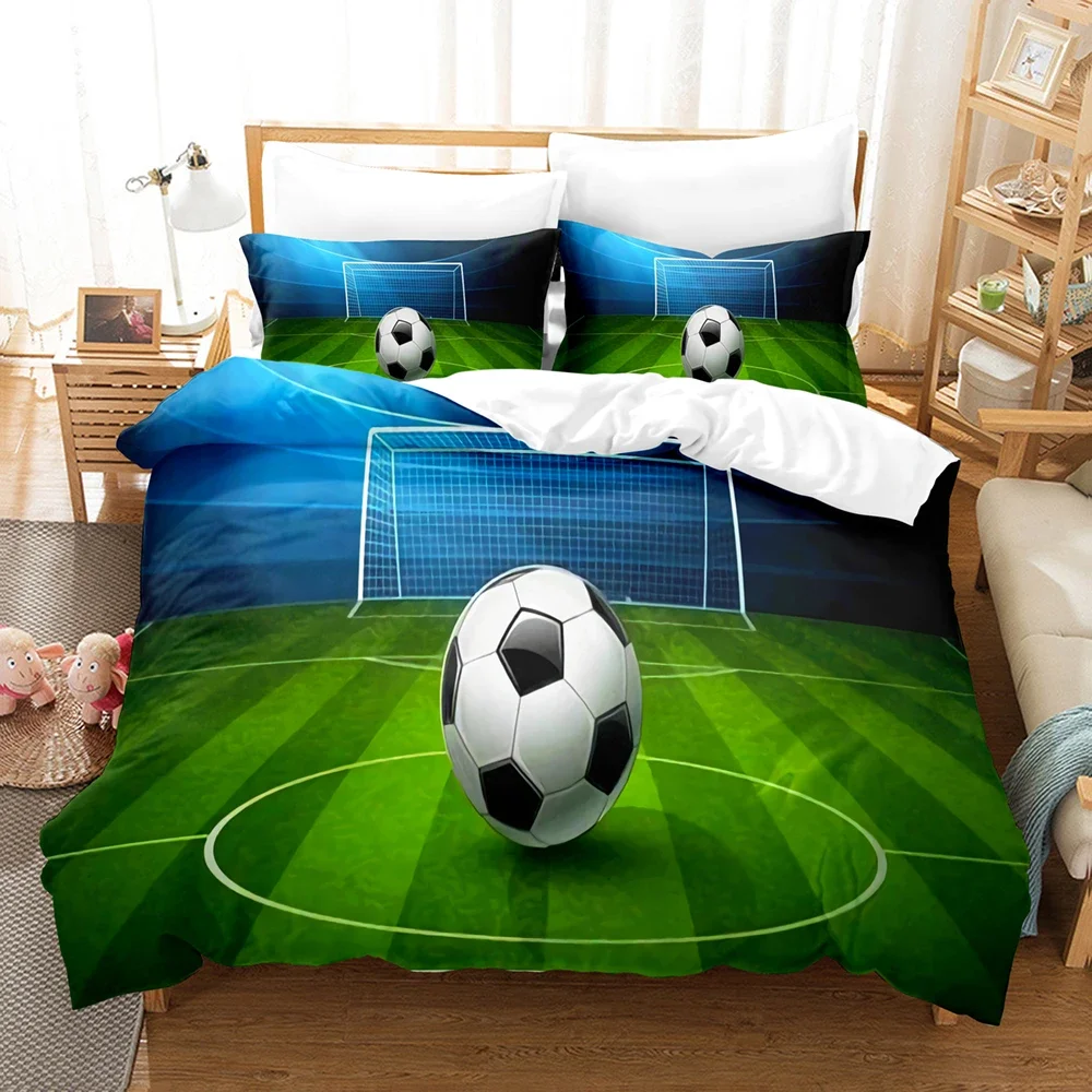 2026 3D Print Football Bedding Set Single Twin Full Queen King Size Sports Enthusiasts Fans Bed Set Aldult Kid Bedroom Duvetcove