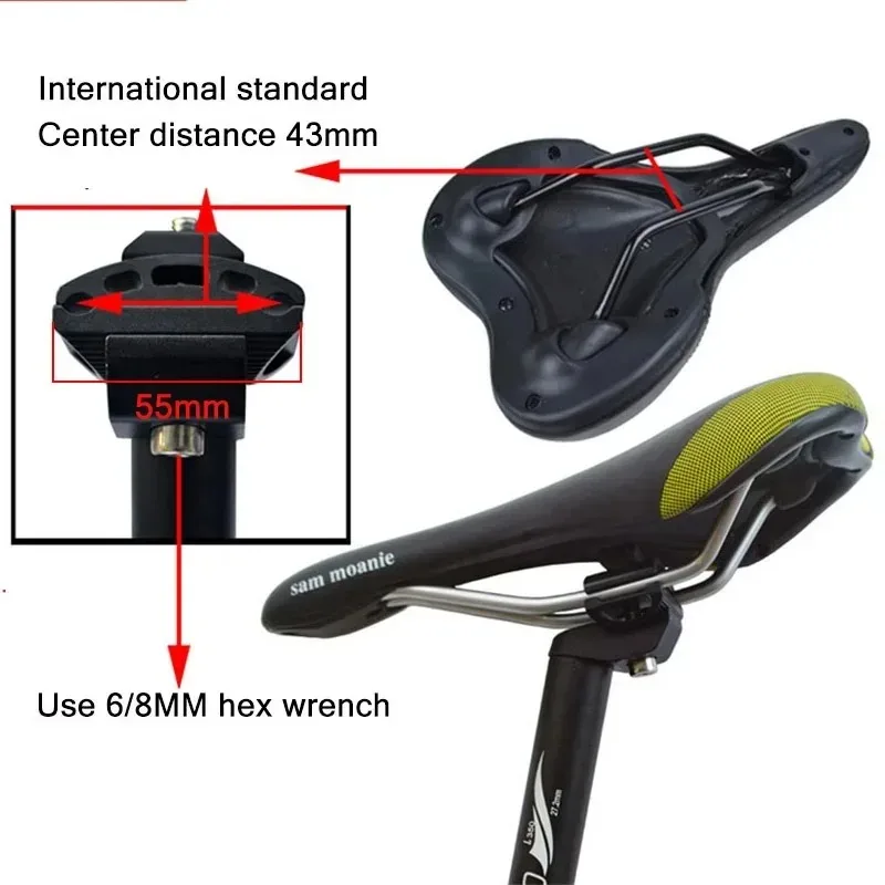 Bike Seatpost Parts Portable Components Easy Installation Bicycle Seat Post Seat Tube Saddle Pole for Cycling Riding Road Bikes