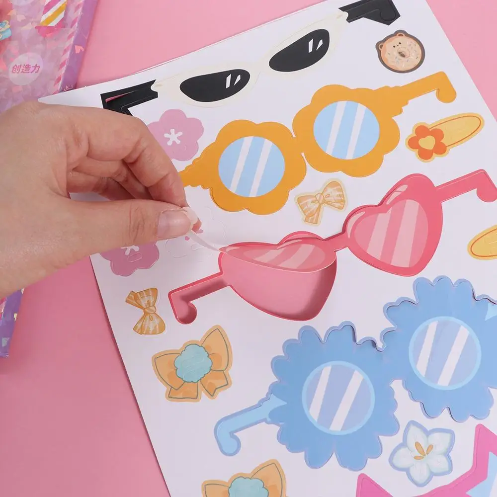 Prinzessin Aktivität DIY Papier Frisuren Spielzeug Cartoon 3D Mädchen Friseur Spielzeug Spaß Interessante Idol Styling Designer Spielzeug Kinder