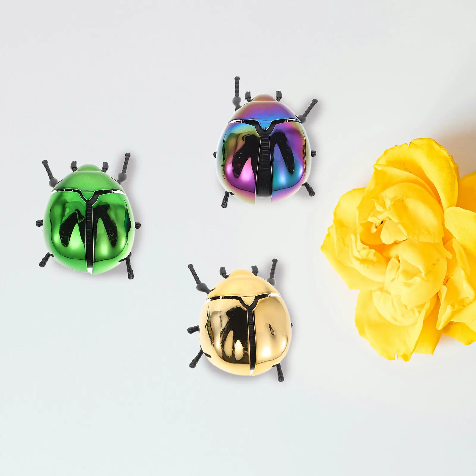 

Набор из 3 реалистичных фигурок жуков на пружинке с подвижной головой и хвостом, развивающая игрушка для детей, обучающая о насекомых