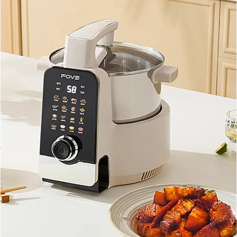 Fully automatic intelligent cooking robot cooking handicrafts household new multi-functional integrated automatic cooking pot
