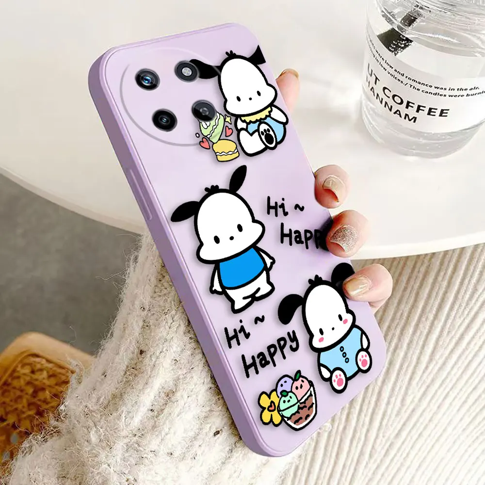 Pacha Dog Cartoon Pochacco Cover Phone Case For OPPO Realme 11 10 9 9I 8 8I 7 7I 6 5 PLUS 4G 5G Silicone Case Funda Coque Shell