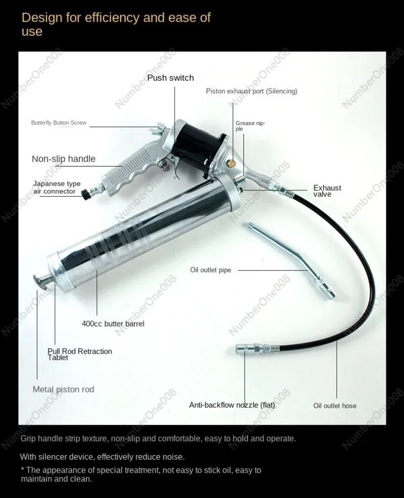 Pneumatic Grease Gun High-Pressure Truck Air Pressure Grease Gun WU-7001