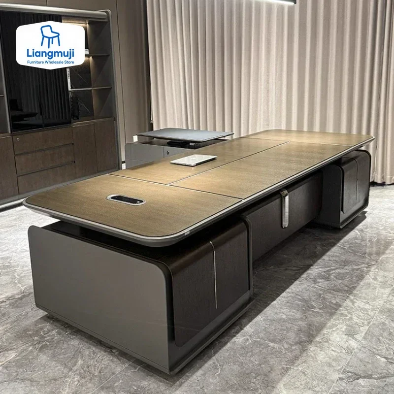 Modern Luxury Office Desk Writing Organizer Desktops Aesthetic Table Manager L Shaped Computer Study Ordinateur Modern Furniture