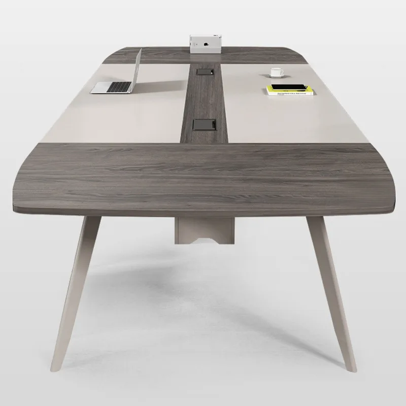 Multifunctional desk Training negotiation table Conference table Strip four-legged conference table