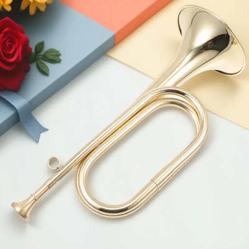 1Pcs Premium Brass Beginner Trumpet for Students Musical Instrument Golden Finish Educational Learning Tool Stage