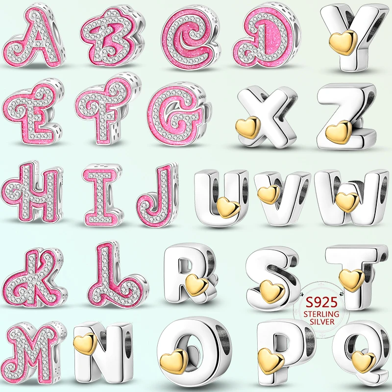 

Совершенно новые первоначальные бусины из серебра 925 пробы A-Z для оригинального подвеска Pantaro, ювелирные изделия, женский подарок на годовщину