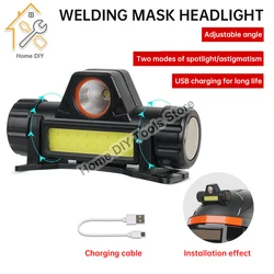 Rechargeable COB LED USB Headlamp Strong Magnetic Powerful Headlight Super Bright Waterproof Head Torch For Outdoor Fishing