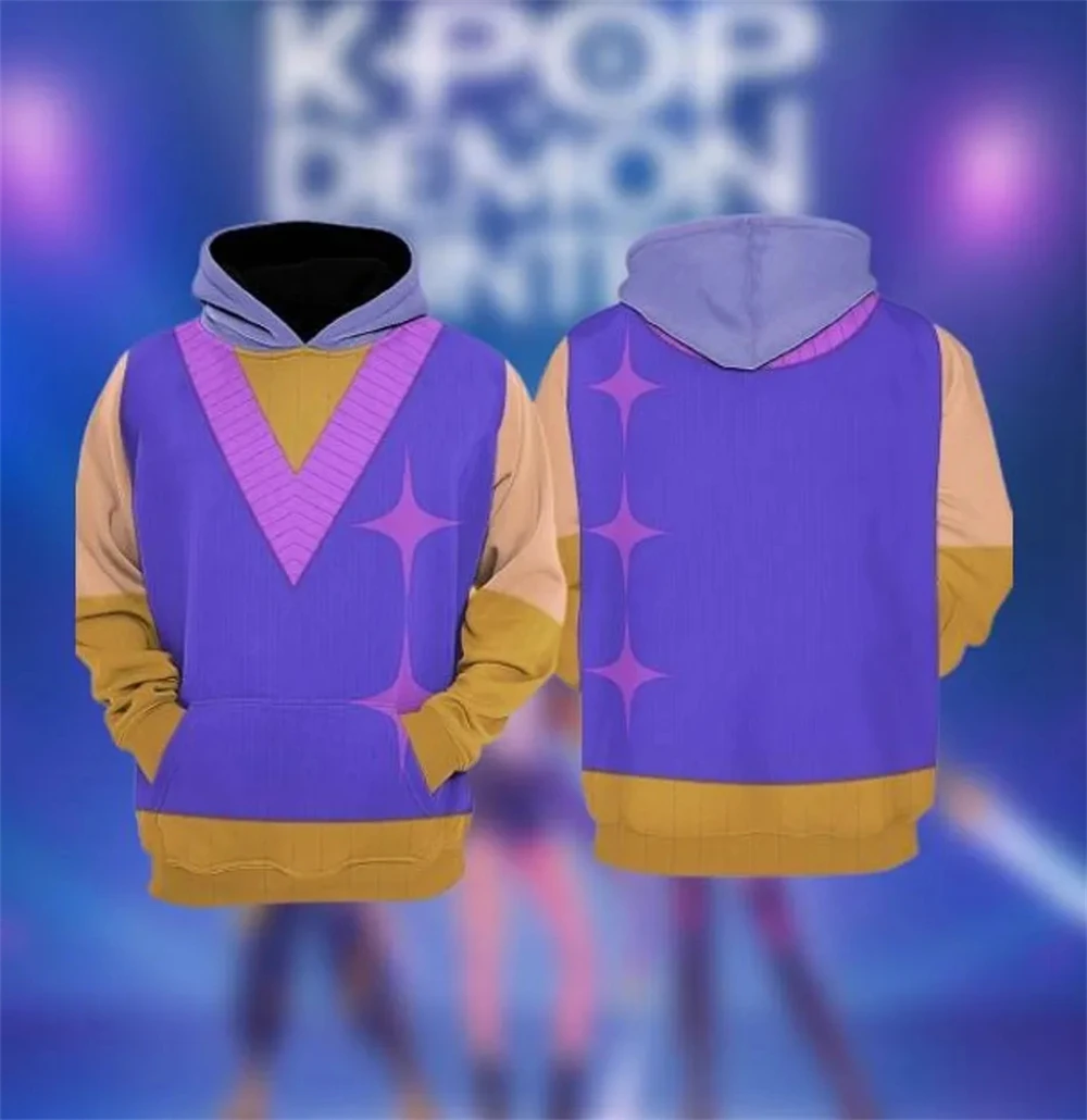 

2025 Kpop Demon Hunters Mystery Cosplay 3D Hoodie Saja Boys Hoodie Demon Hunter Saja Boys Kpop Movie Men Women Hoodies Clothing