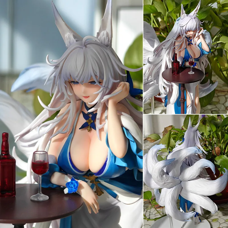 Azur Lane Shinano Charming Posture Anime Figures Game Girl Cartoon Models Collectible Toys Ornament Doll Gift