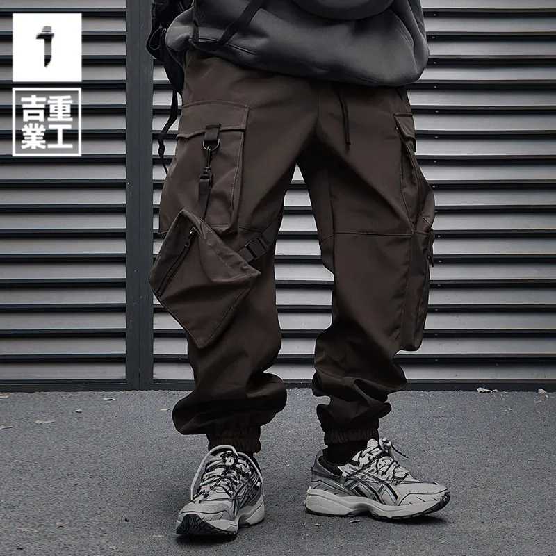 11 BYBB\'S DARK Hip Hop Tactical Cargo Pant Men Functional Multi pocket Joggers Trousers 2024 Elastic Waist Streetwear Pants