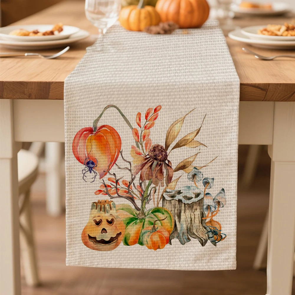 

Halloween table runners for dining Table decoration and accessories autumn table runner for Halloween party decoration