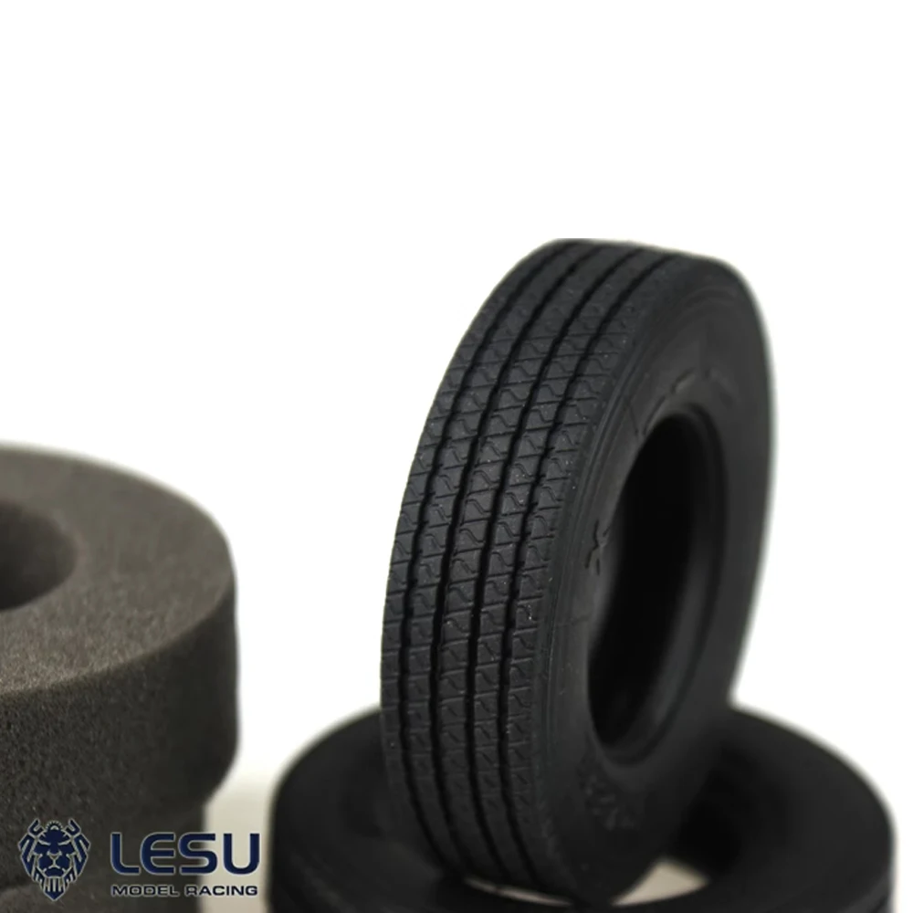 LESU S-1215&S-1216, 1/14 truck Tamiya tractor head simulated striped road tire skin, high-quality rubber mud truck tire model