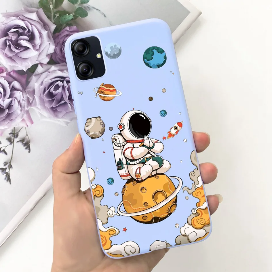 لسامسونج غالاكسي M04 حالة SM-M045F شعبية زهرة فراشة لينة سيليكون فوندا جراب هاتف لسامسونج A04e SM-A042F F04 كوكه