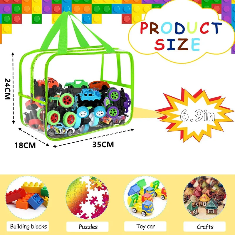 Widen X-Large Storage Bags with Labels Reusable Transparent PVC Board Game Storage Bag Travel Waterproof Organizer Bags For Toys
