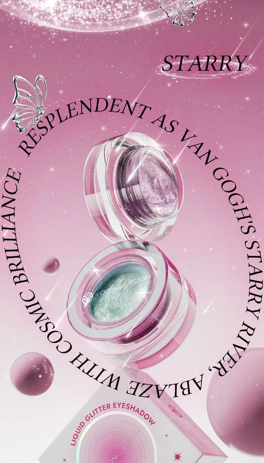 Clear Transparent Diamond Glitter Eye Gel Sparkling Single Color Lying Silkworm Atmosphere Eye Makeup
