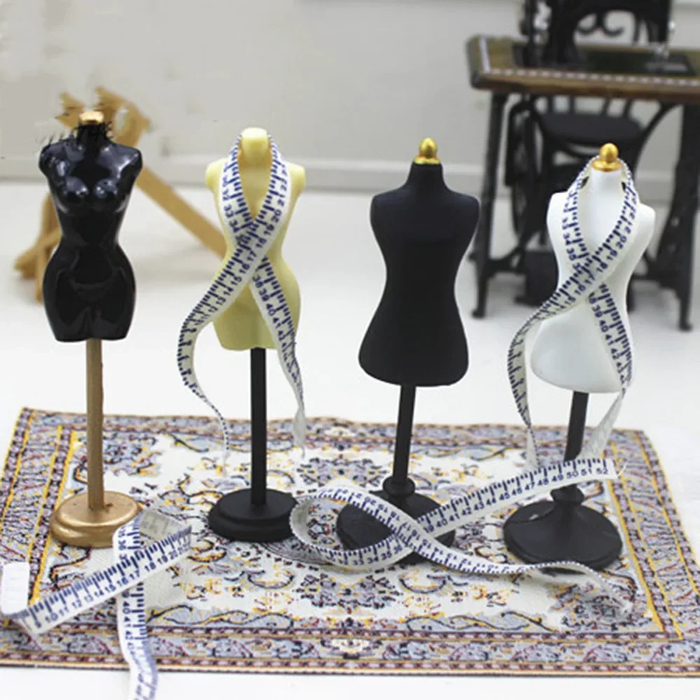 Juego de regla de maniquí de resina en miniatura para casa de muñecas, Mini vestido, modelo de juguete para casa de muñecas, accesorios de decoración ob11 bjd, 1/12