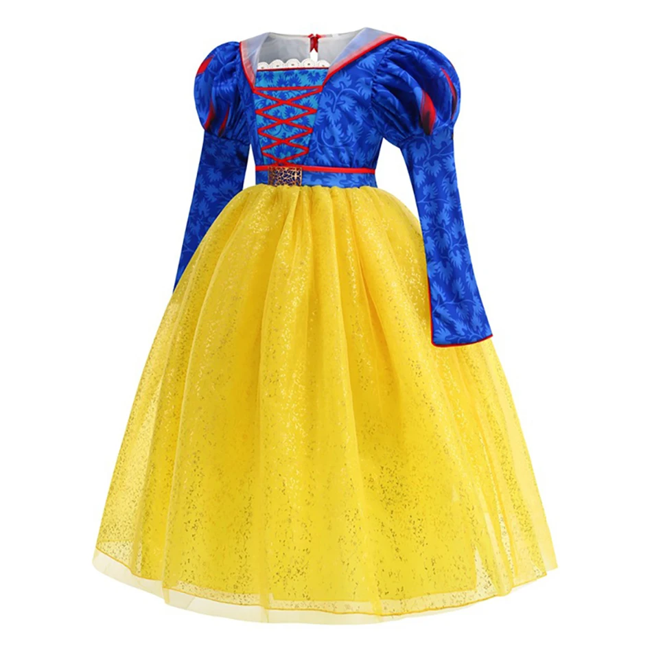 أزياء الهالوين للأطفال فساتين الأميرة سنو وايت عيد الميلاد كرنفال الكرة ثوب الطفل الملكة تأثيري ملابس الفتيات فستان الحفلات