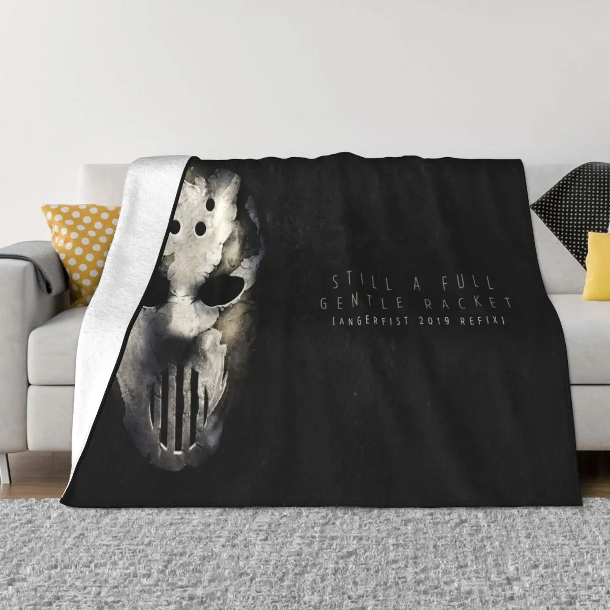 

Angerfist Logo 9 Anime Throw Blanket Blankets & Throws Throw Blanket