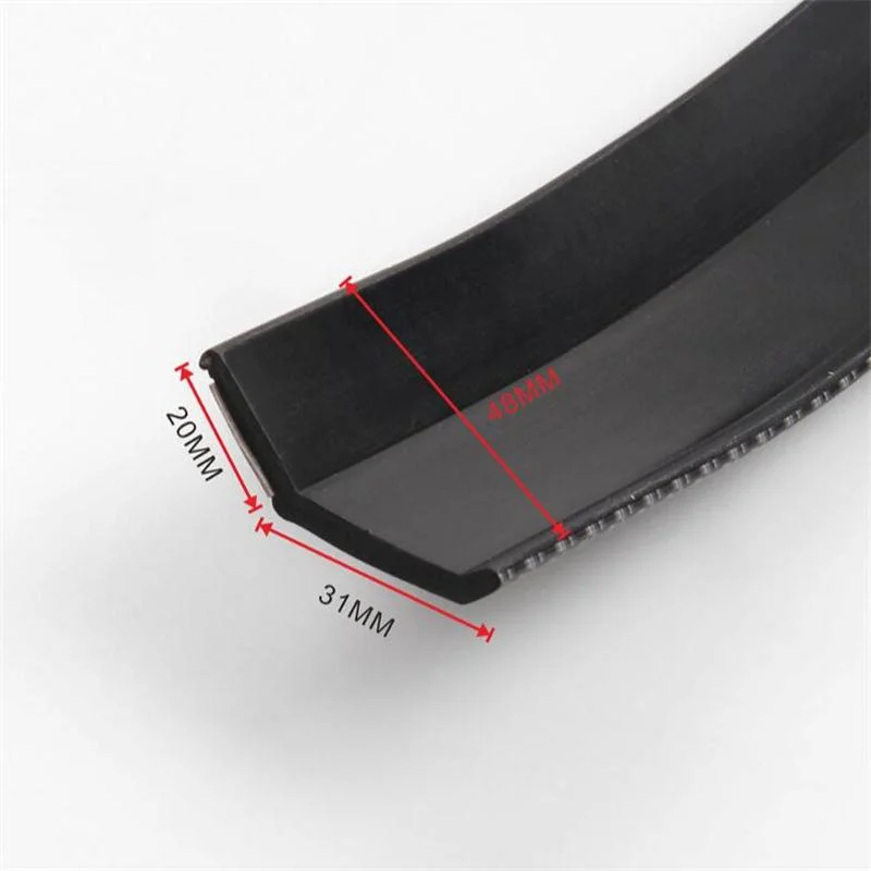 Car Stylling Rubber Skirt Carbon Front Lip Bumper Decoration For Peugeot RCZ 206 207 208 2008 301 307 308 405 406 407 408