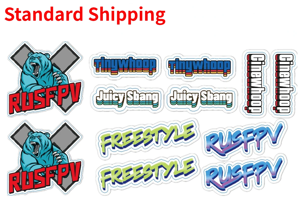 5PCS RUSFPV 100X180mm FPV Sticker 