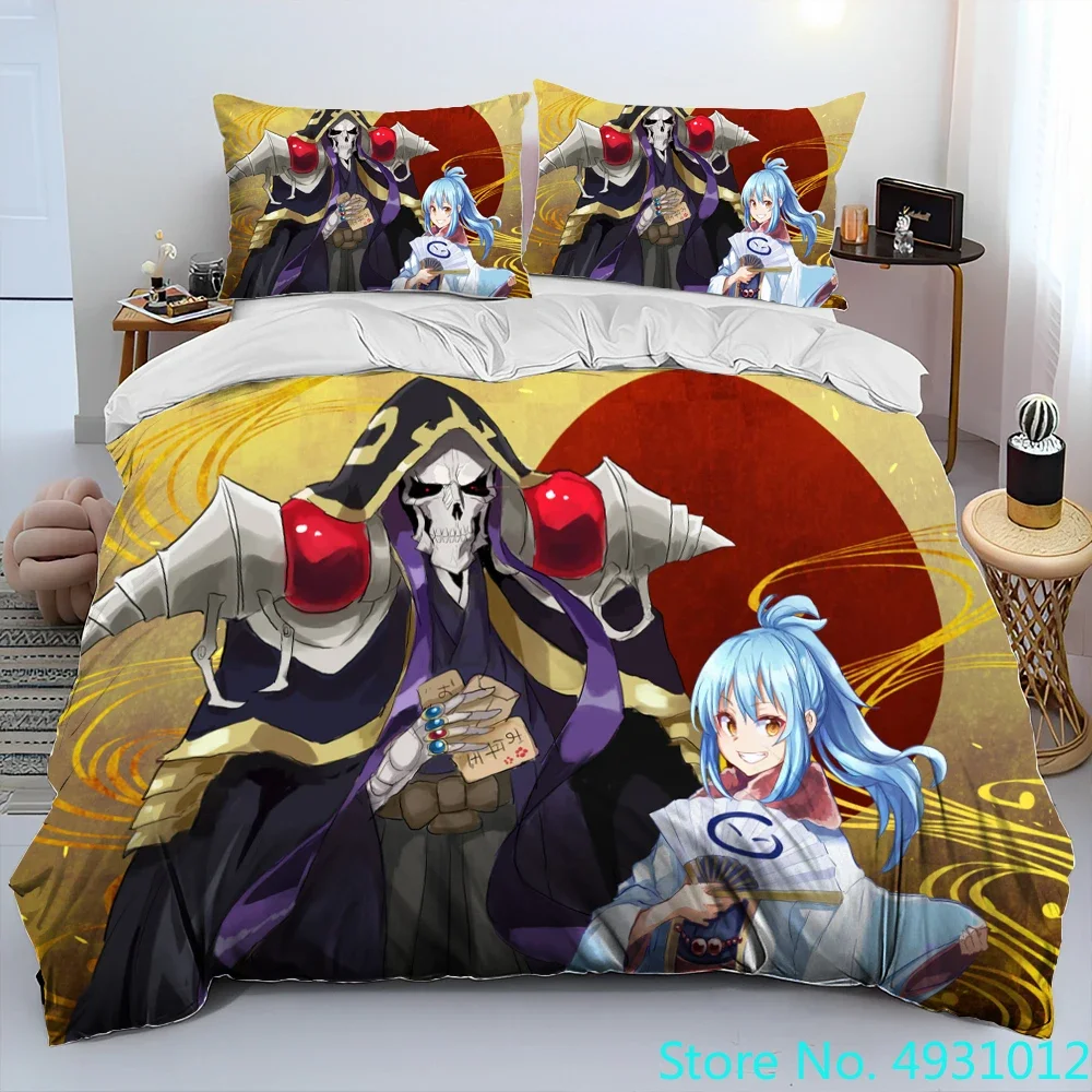 

Я перевоплотился в слизь, аниме, одеяло, пододеяльник, комплект постельного белья, пододеяльник, наволочка, одиночный комплект постельного белья King Queen Size