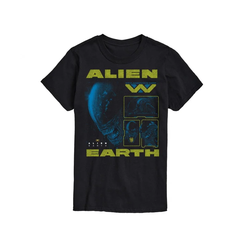 

Xenomorphs Multi Sci-Fic Alien Gift T-Shirt Weyland Horror movie 100% cotton Short Sleeve Graphic clothes All size tops S-6XL