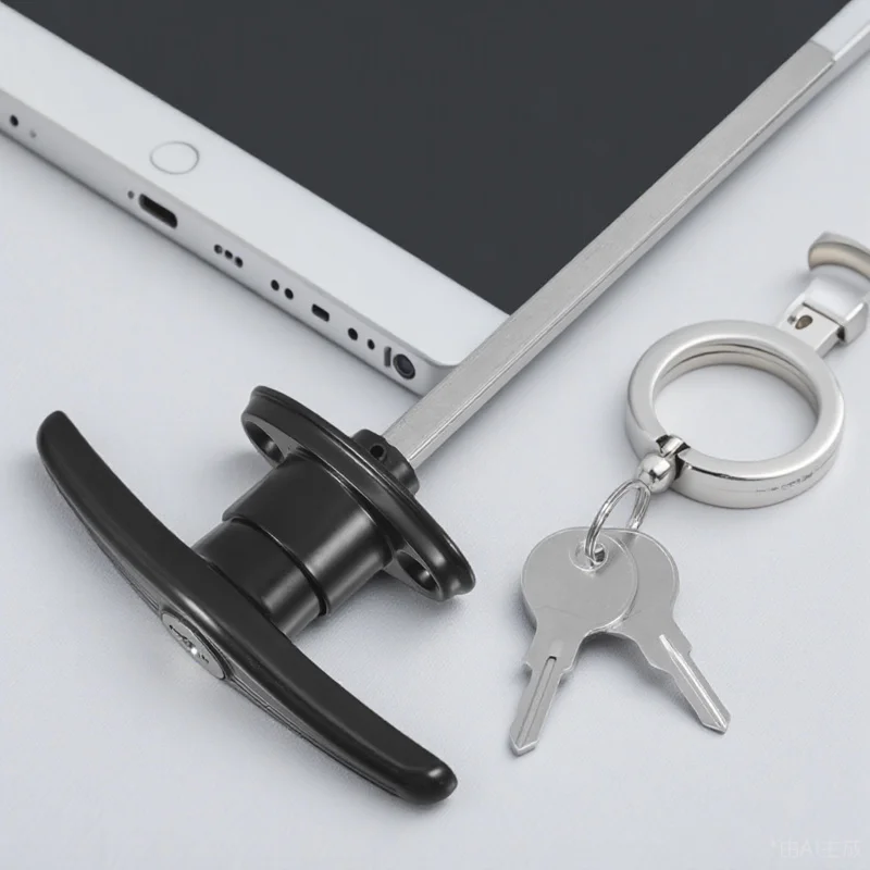 

Garage Door Lock Keyed T Handle Zinc Alloy Corrosion Resistant High Security Locking Mechanism for Barn Shed Exterior Door