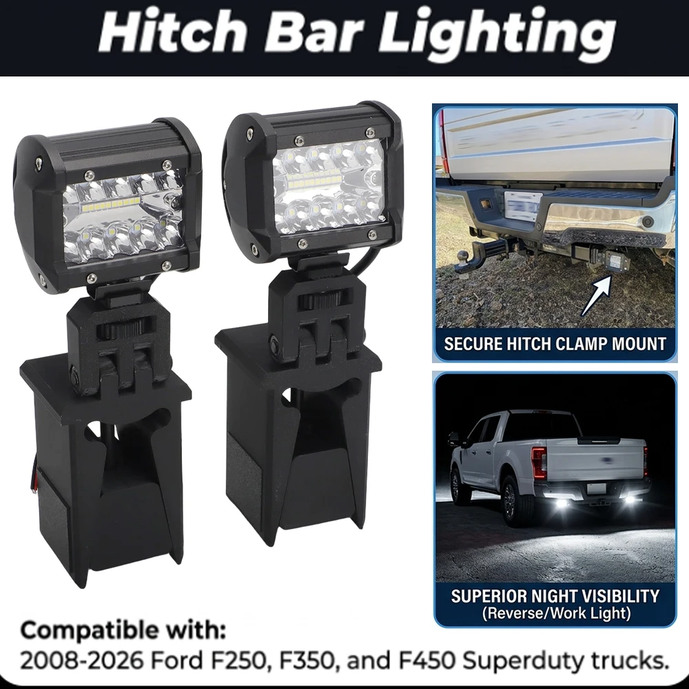 Iluminación para Barra de Remolque para Camionetas Ford F250, F350, F450 Superduty / Ford Excursion 2008-2026