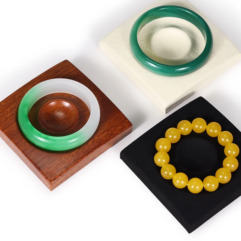 Resin Bracelet Display Tray - Beaded Bracelet & Bangle Jewelry Storage & Display Prop, for Photo Shooting & Live Streaming
