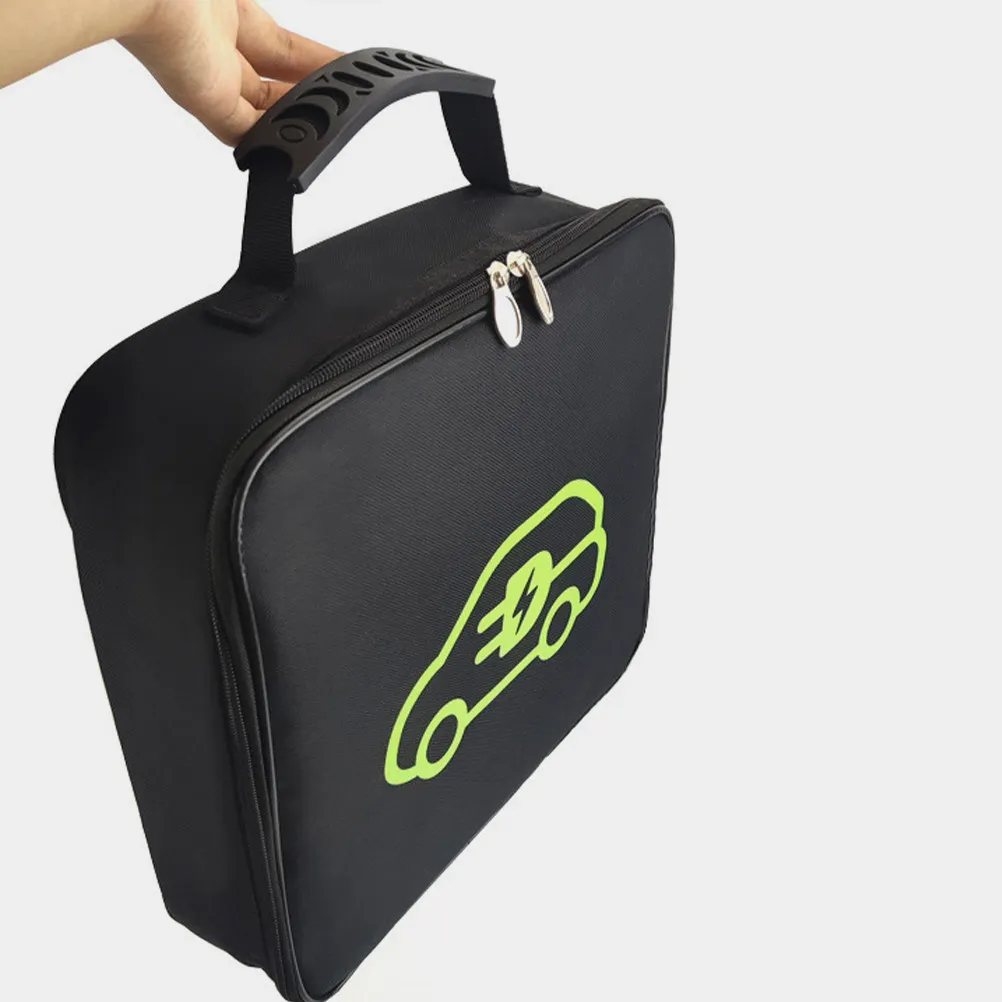 

Ev Cable Organizer Bag Sturdy Oxford Cloth Portable Storage Solution for Ev Chargers Cables Grounding Equipment Adapters Easy