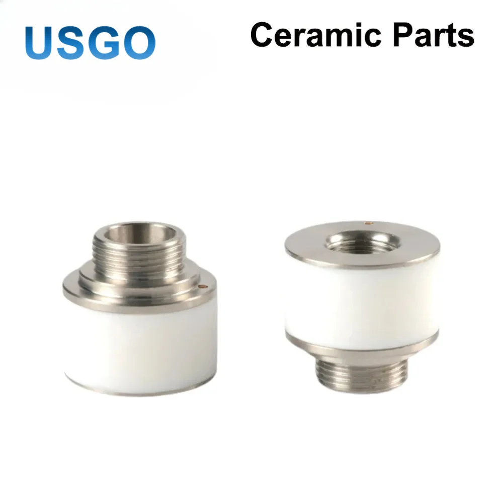 USGO Fiber Laser Ceramic Body Dia 24.4mm H 22.3mm Nozzle Holder Insulating Ring for Laser Cutting Head Parts