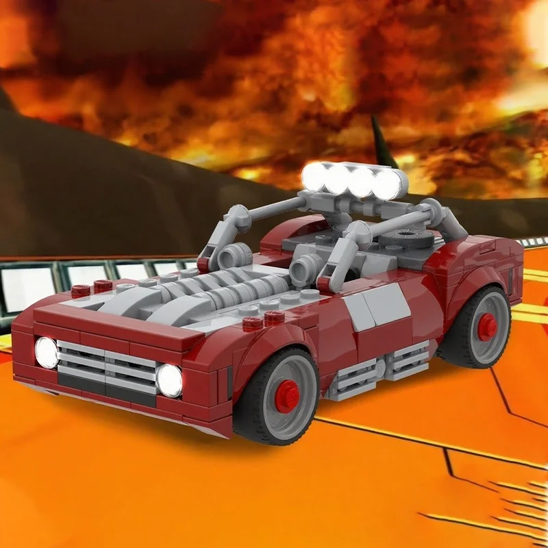 274 قطعة MOC Piledriver العجلات الساخنة مسرعات مدينة نموذج اللبنات العمارة تجميع لتقوم بها بنفسك لعبة الطوب هدية الكريسماس للأطفال #5