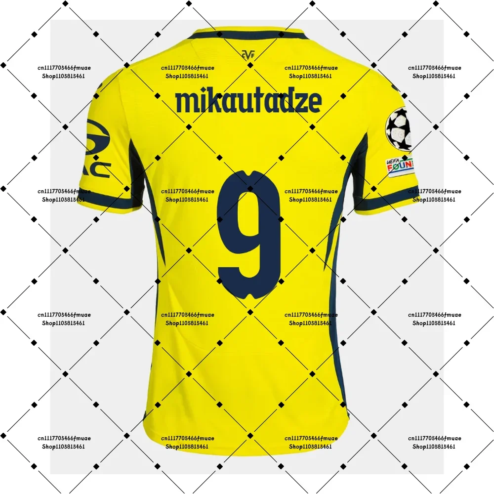 26-27 Forward 7 Spanish Midfielder 10 Men's Dry-Fit Adult Castellon Yellow Unisex Football Jersey Soccer Home T-Shirt Moreno