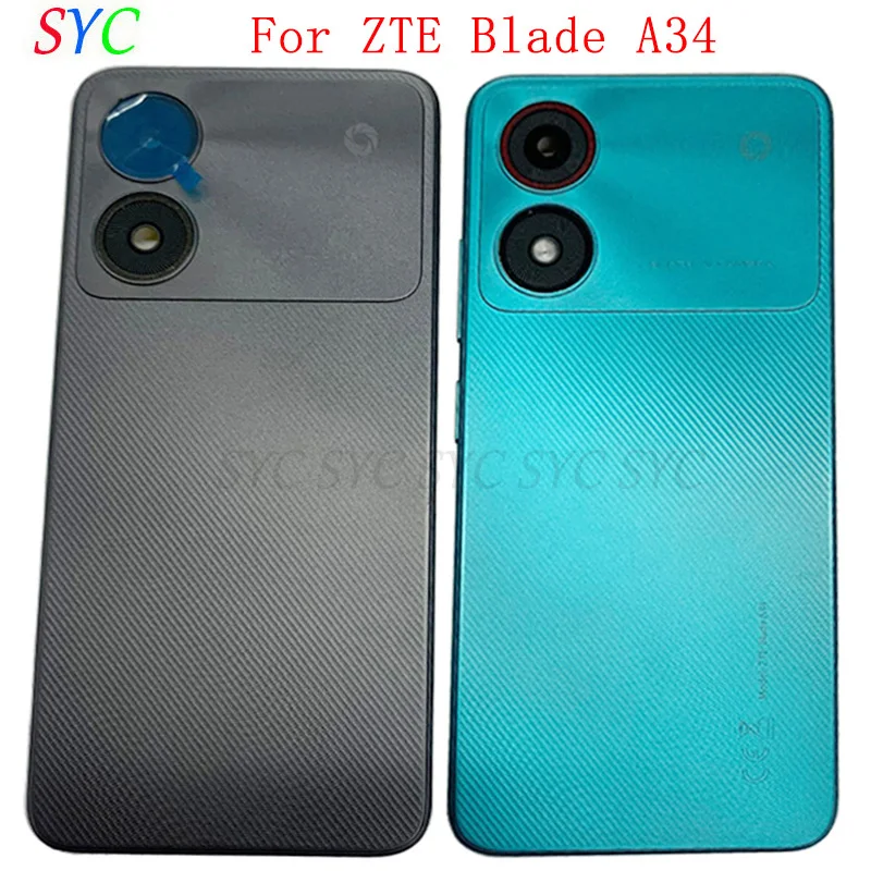 

Rear Door Battery Cover Housing Case For ZTE Blade A34 Back Cover with Logo Repair Parts