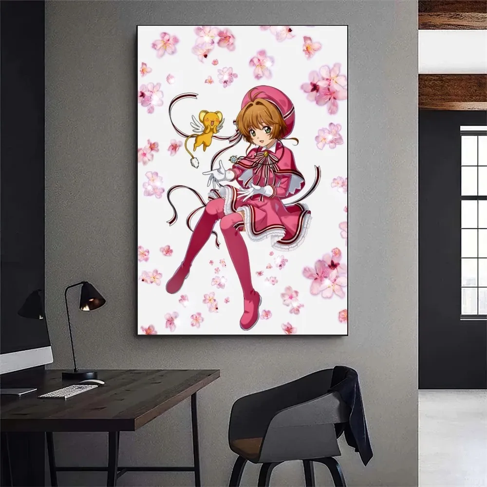 Bilibili Cardcaptor Sakura Card Anime Poster Gallery Prints Self Adhesive Home Decor Decoration Wall Decals Living Room Sticker