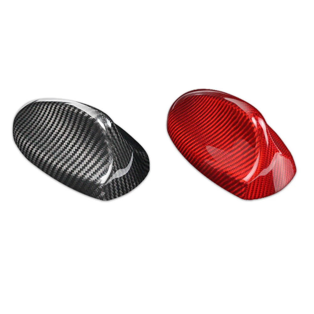 Carbon Fiber Auto Shark Fin Antenna Cover Sticker Universal For Alfa Romeo Giulia Stelvio Models Car Accessories
