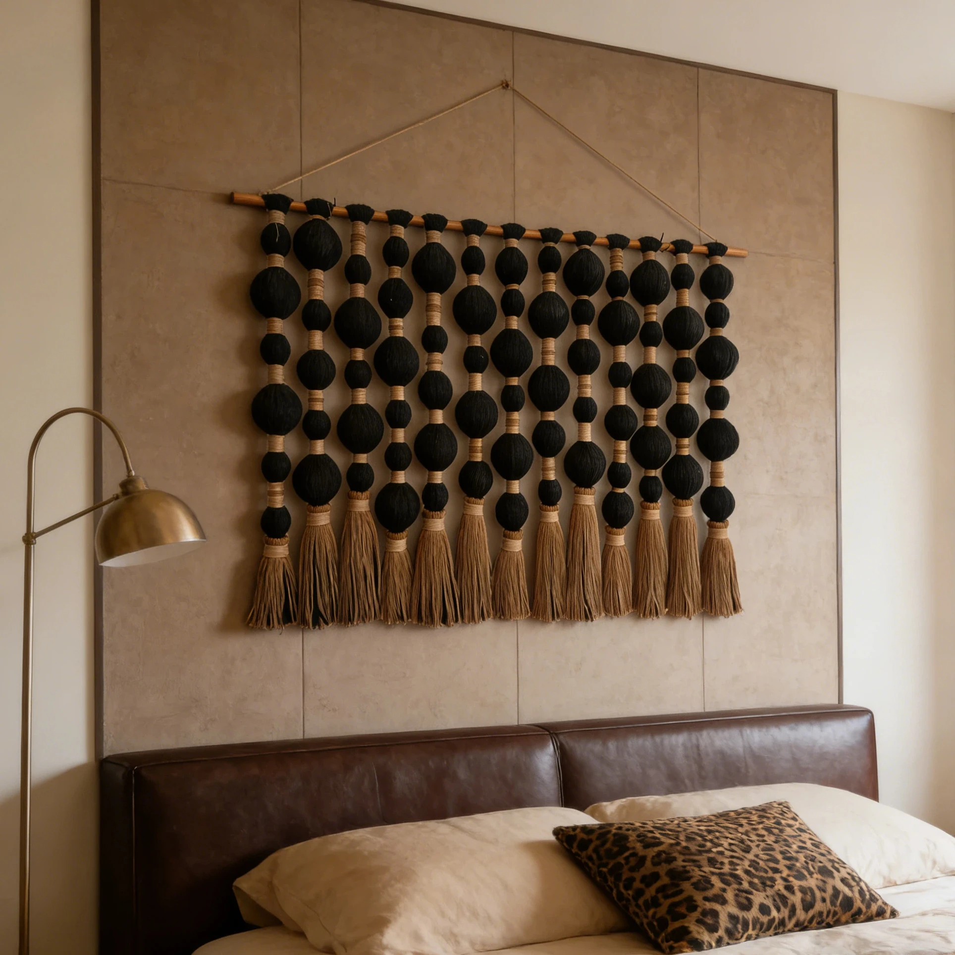 Geometric Handcrafted Fringe Sphericity Macrame Tapestry Items Wall Hangings Decorations for Cozy Home