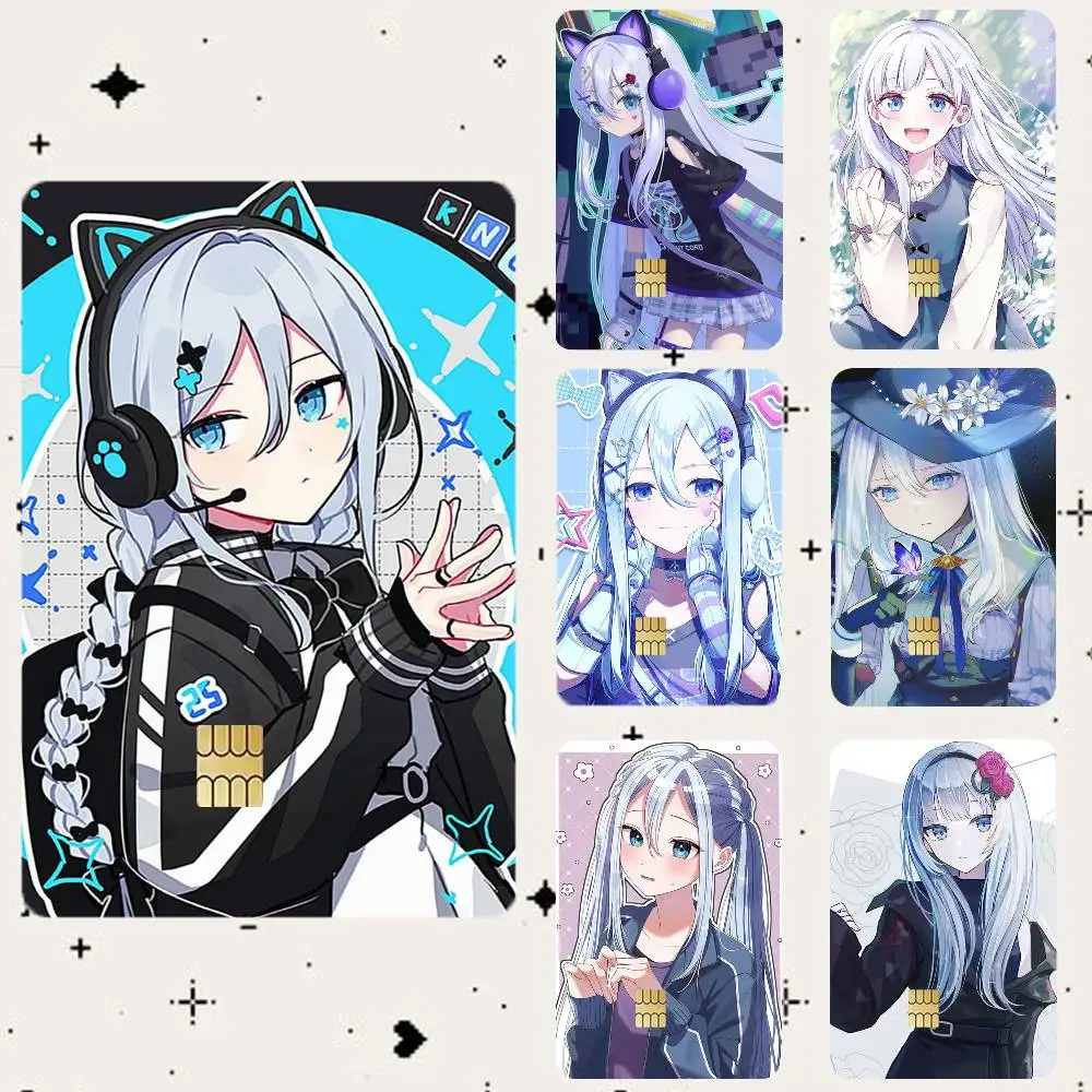 

Yoisaki Kanade Cartoon Style HD Waterproof Card Skins Protective Stickers for Credit Bank Game Cards