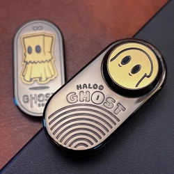 Ghost Tuning Fork 2.0EDC Paragraph Magnetic Fingertips Metal Mechanical Push Card Magnetic Rotor Decompression Desktop Toy