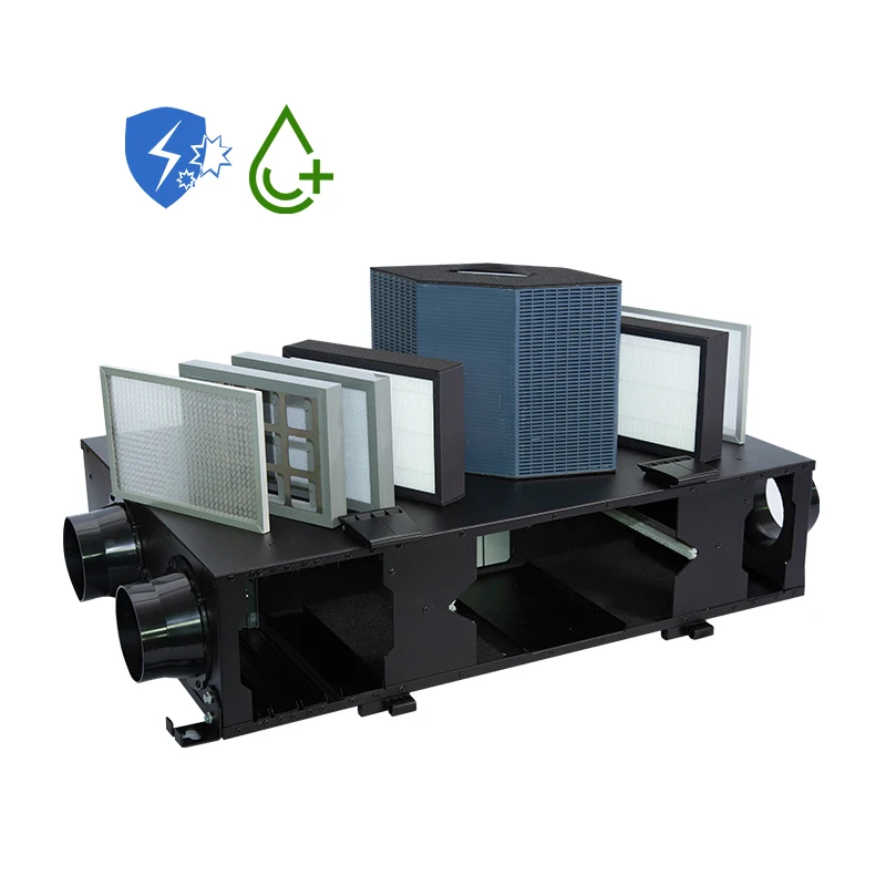High Purification Efficiency Ceiling Mounted Erv Ventilator With Heat Recovery With 350 Volume Work With Tuya WiFi