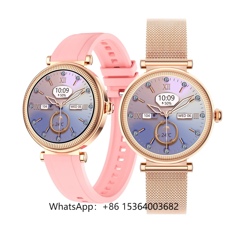 

TJXL-TKYUAN 1.27Inch Screen Ladies Smart Watch Message Reminder Bt Call Health Monitoring Ai Voice Assistant Women Fashion Smart