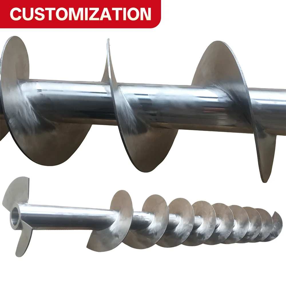 Custom Stainless Steel Screw Conveyors — Industrial Material Handling Equipment for the Food, Chemical and Construction Materia