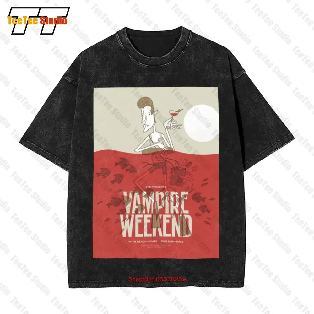 Vampire Weekend Tour August 29Th 2010 Marymoor Park Vintage Oversized T-Shirt OZX7